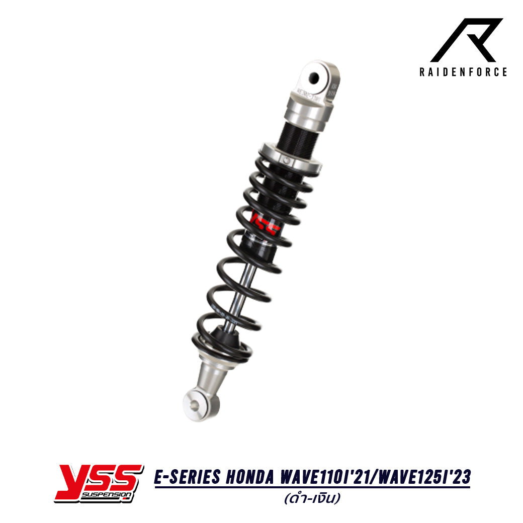 โช้ค YSS E-Series Honda Wave110i'21/Wave125i'23 สี ดำ/เงิน