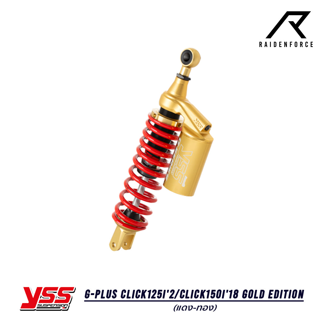 โช้ค YSS G-Plus Honda Click125i'2/Click150i'18 Gold Edition สี แดง/ทอง