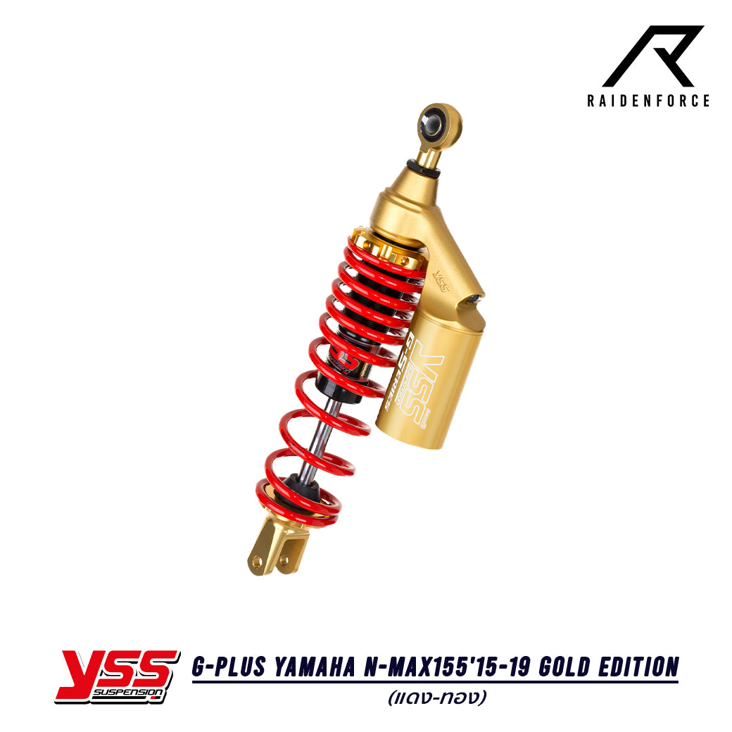 โช้ค YSS G-Plus Yamaha N-max155'15-19 Gold Edition สี แดง/ทอง