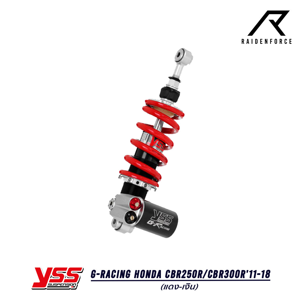 โช้ค YSS G-Racing Honda CBR250R/CBR300R'11-18 สี แดง/เงิน