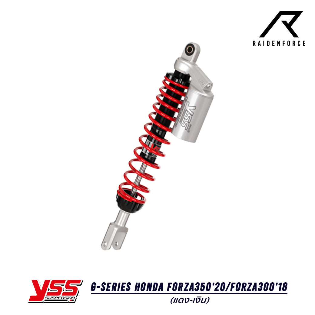 โช้ค YSS G-Series Honda Forza350'20/Forza300'18 สี แดง/เงิน