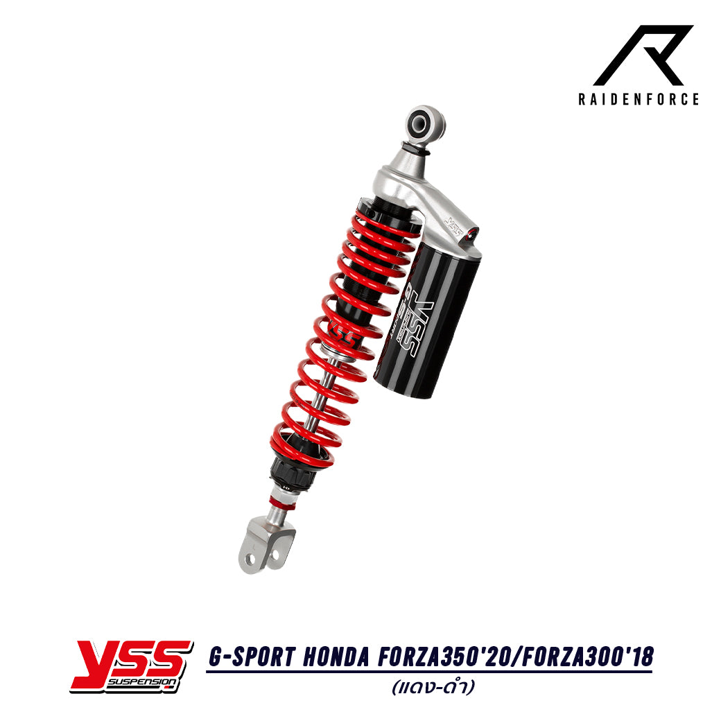 โช้ค YSS G-Sport Honda Forza350'20/Forza300'18 สี แดง/ดำ