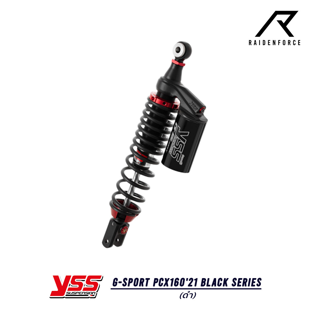 โช้ค YSS G-Sport Honda PCX160'21 Black series สี ดำ/ดำ