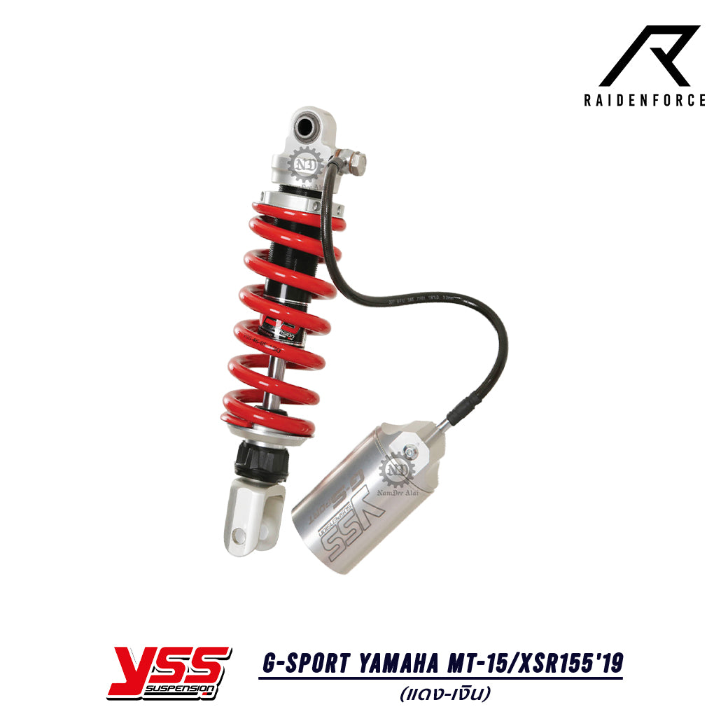 โช้ค YSS G-Sport Yamaha MT-15/XSR155'19 สี แดง/เงิน