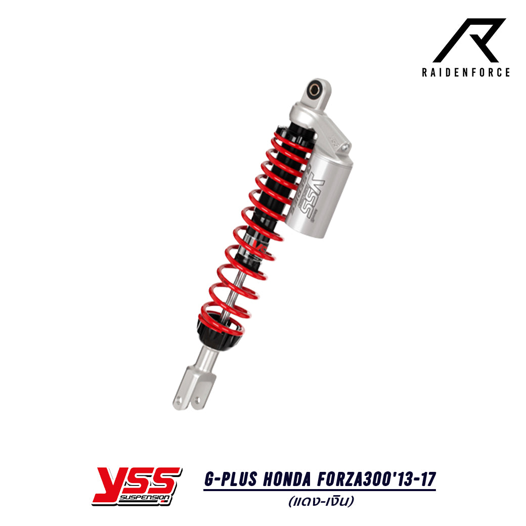 โช้ค YSS G-Plus Honda Forza300'13-17 สี แดง/เงิน