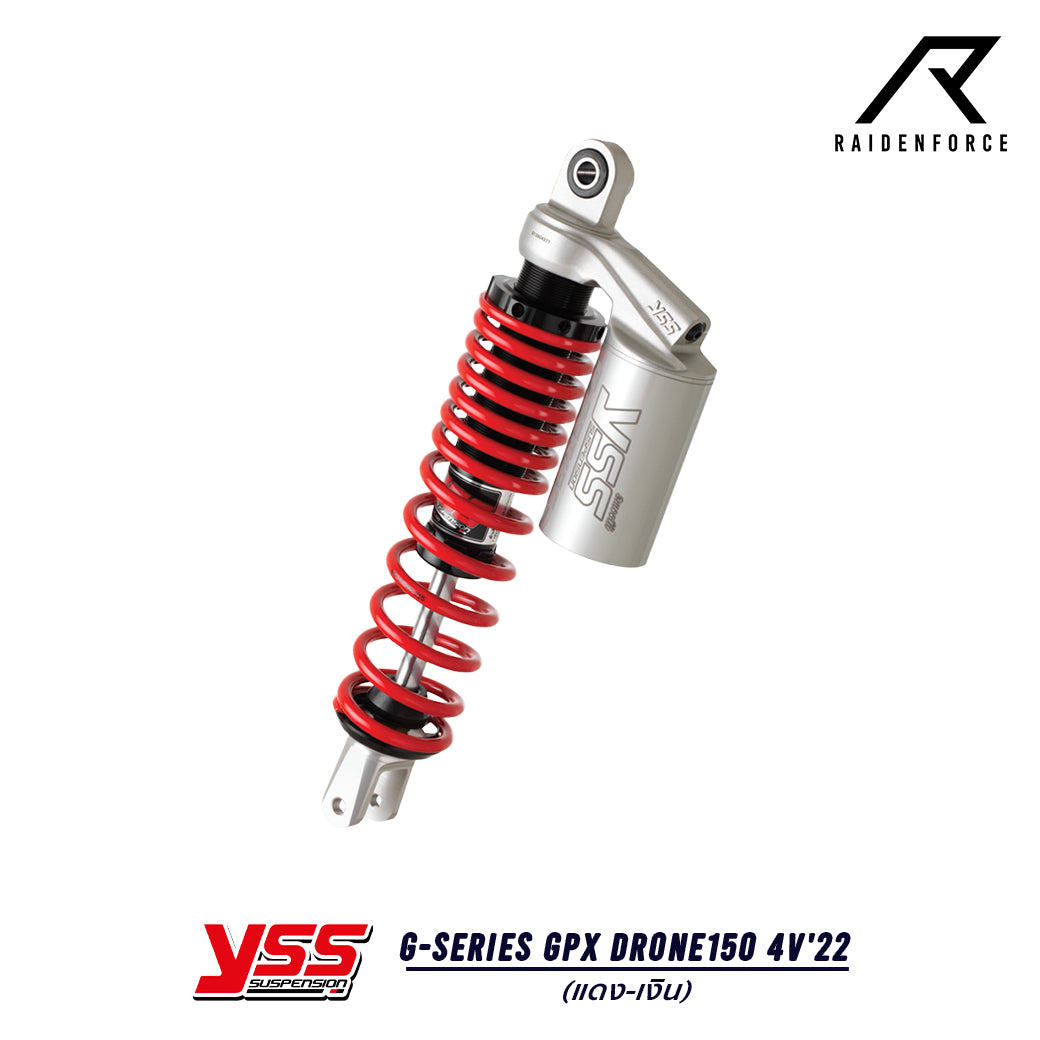 โช้ค YSS G-Series GPX Drone150 4V'22 สี แดง/เงิน