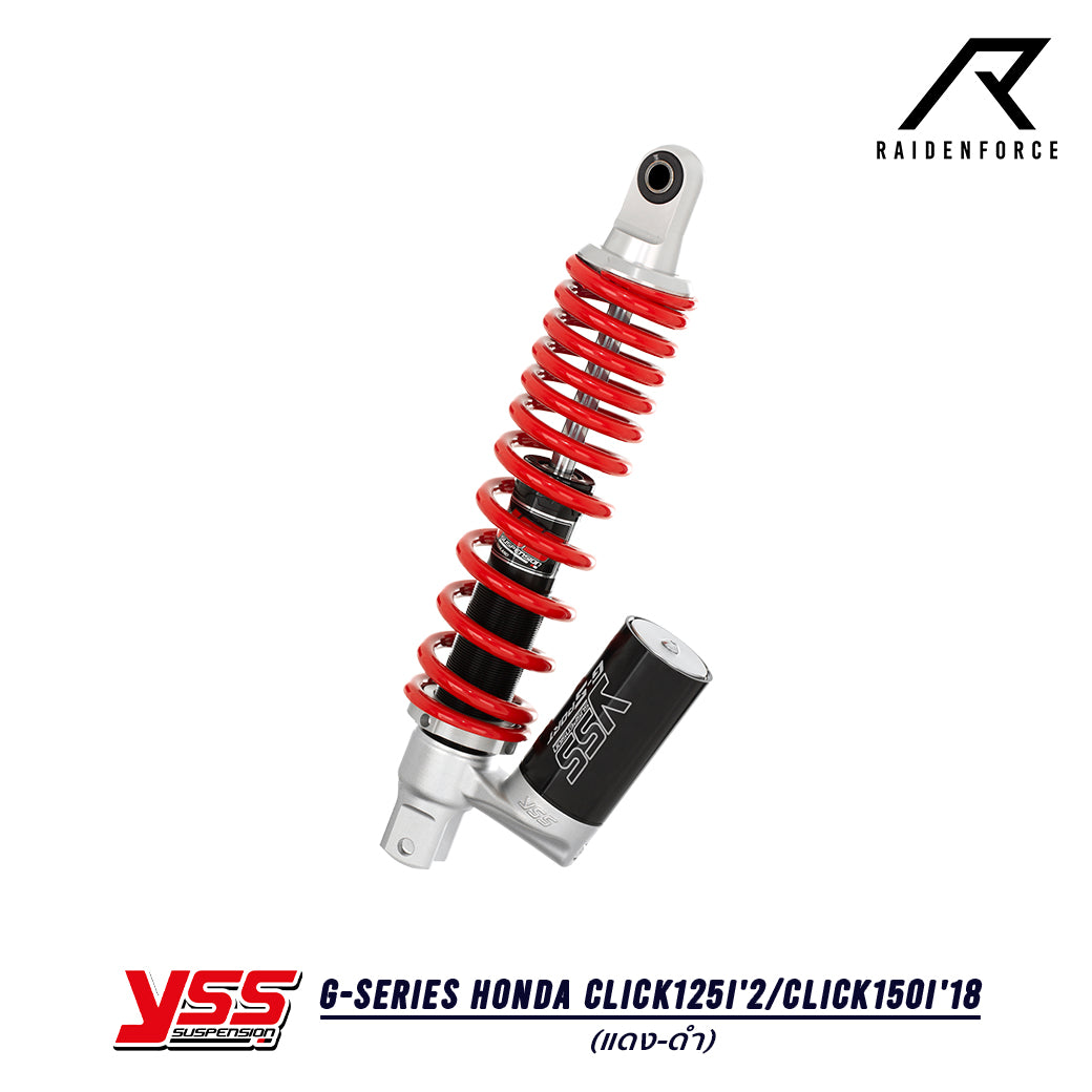 โช้ค YSS G-Series Honda Click125i'2/Click150i'18 สี แดง/ดำ