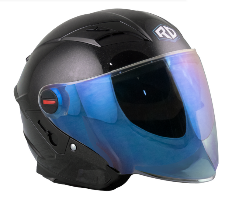 หมวกกันน็อค RANDOM HELMET Air Force - Elegance ดำเกล็ดเงา