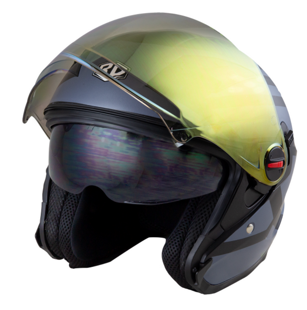 หมวกกันน็อค RANDOM HELMET Air Force - Power ดำกึ่งด้าน