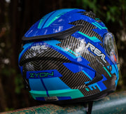 หมวกกันน็อค REAL Helmet STORM Zyon น้ำเงิน