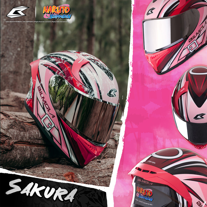 หมวกกันน็อค Bilmola Naruto series-Sakura