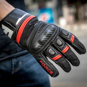 ถุงมือ FORCE ALPINE GLOVES ดำ/แดง