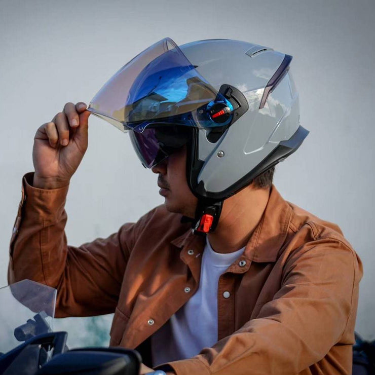 หมวกกันน็อค RANDOM HELMET Air Force - Elegance เทาแลมโบ