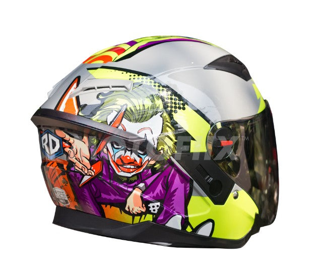หมวกกันน็อค RANDOM HELMET Air Force - Vidvid 1 Joker เทาแลมโบ