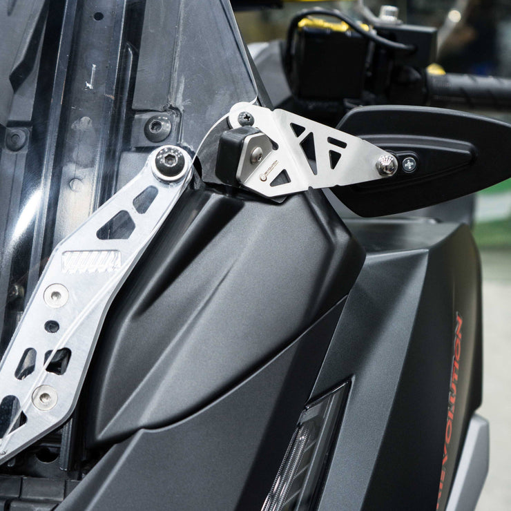 กระจก CRG พร้อมขาสแตนเลส 2D Revolution Forza350