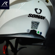 หมวกกันน็อค SOMAN - SM955 สีขาว