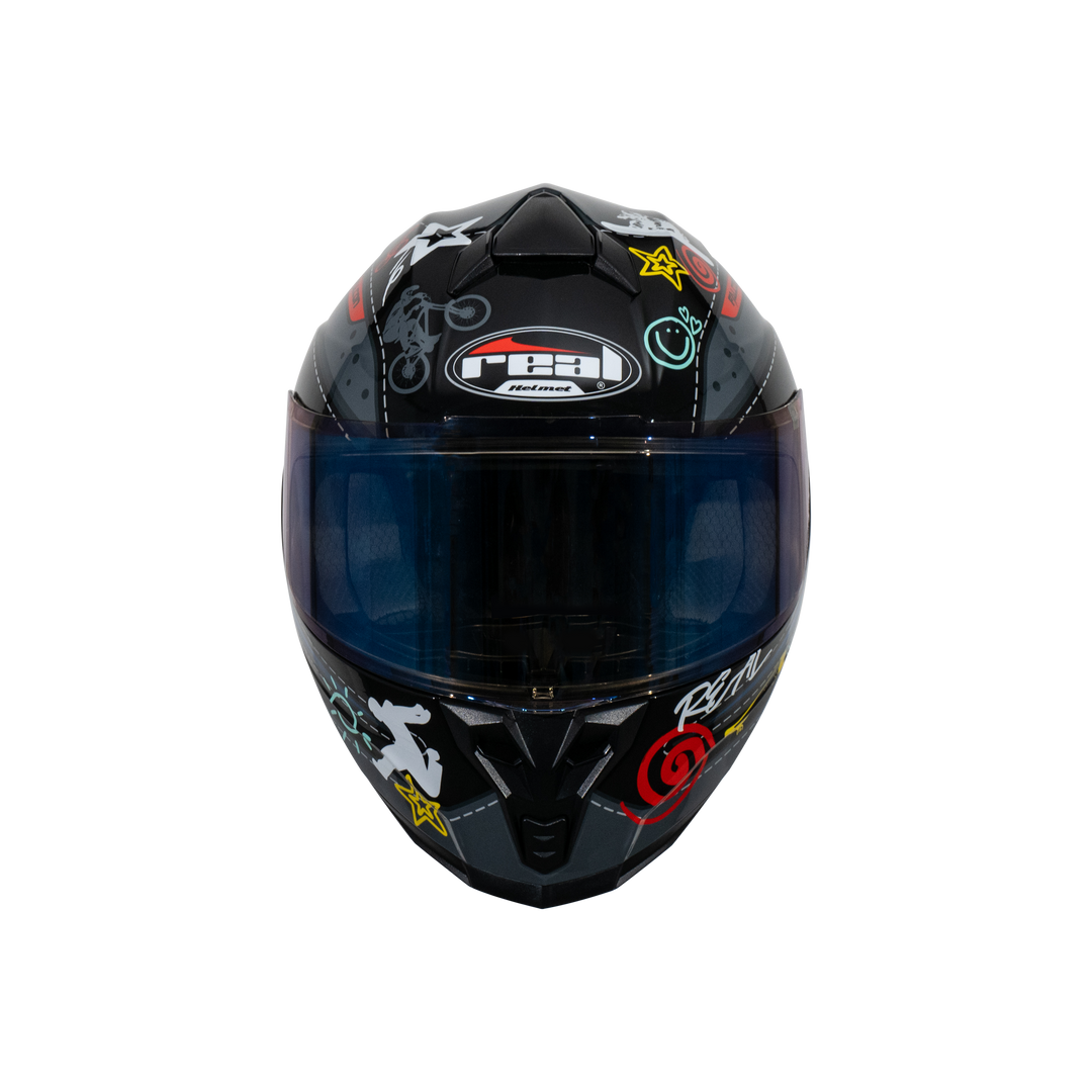 หมวกกันน็อค REAL Helmet Falcon  Extreme ดำน้ำเงิน
