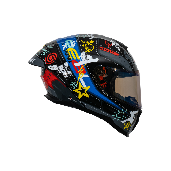 หมวกกันน็อค REAL Helmet Falcon  Extreme ดำน้ำเงิน
