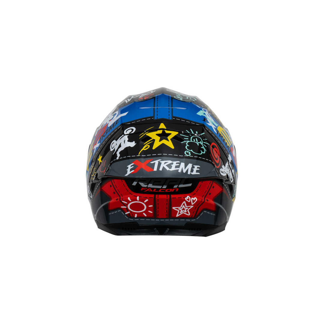 หมวกกันน็อค REAL Helmet Falcon  Extreme ดำน้ำเงิน