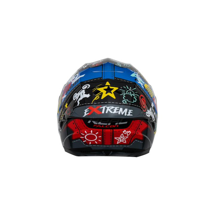 หมวกกันน็อค REAL Helmet Falcon  Extreme ดำน้ำเงิน