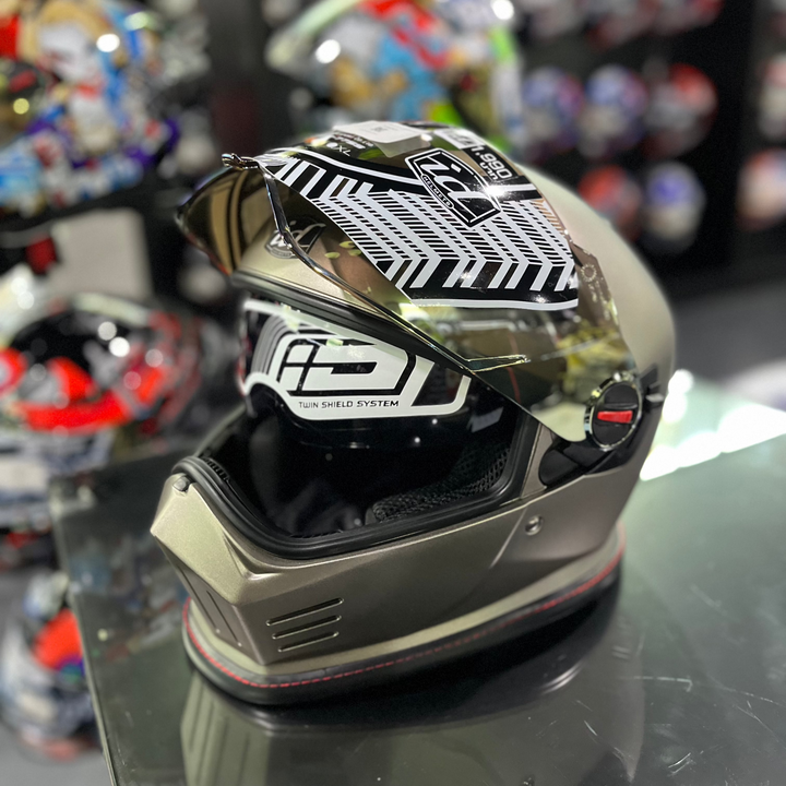 หมวกกันน็อค ID Helmet Immortal สีทองเทา