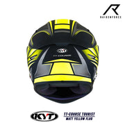 หมวกกันน็อค KYT TT-Course Tourist Matt Yellow Fluo