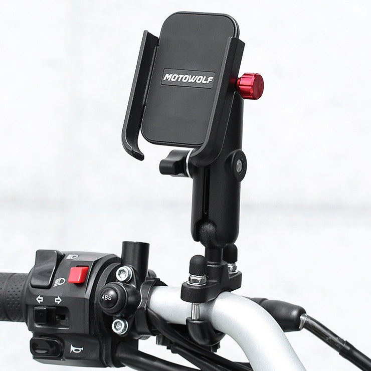 ที่จับโทรศัพท์ ยึดรูกระจก MOTOWOLF รุ่น MDL-2821