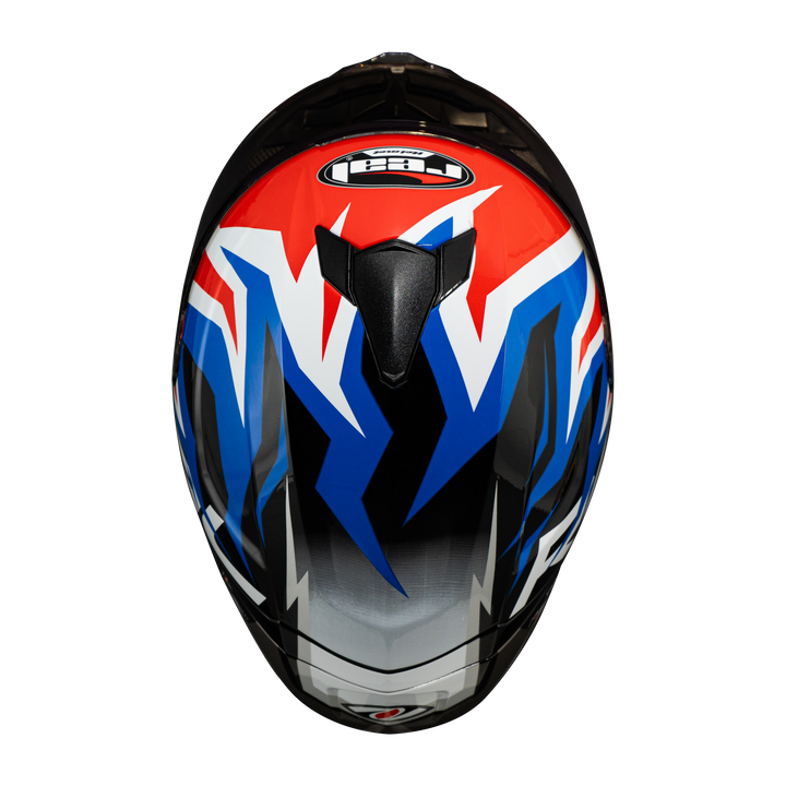 หมวกกันน็อค REAL Helmet Falcon  FireStorm - สีดำน้ำเงินแดง