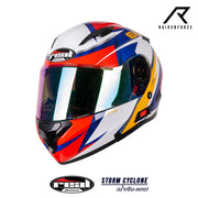 หมวกกันน็อค REAL Helmet STORM Cyclone น้ำเงินแดง