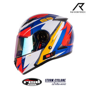 หมวกกันน็อค REAL Helmet STORM Cyclone น้ำเงินแดง