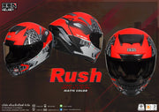หมวกกันน็อค Sen Helmet Rush Matt red