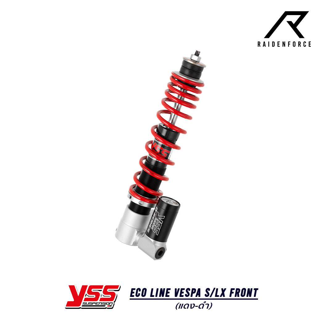 โช้ค YSS ECO Line Vespa S/LX Front สี แดง/ดำ