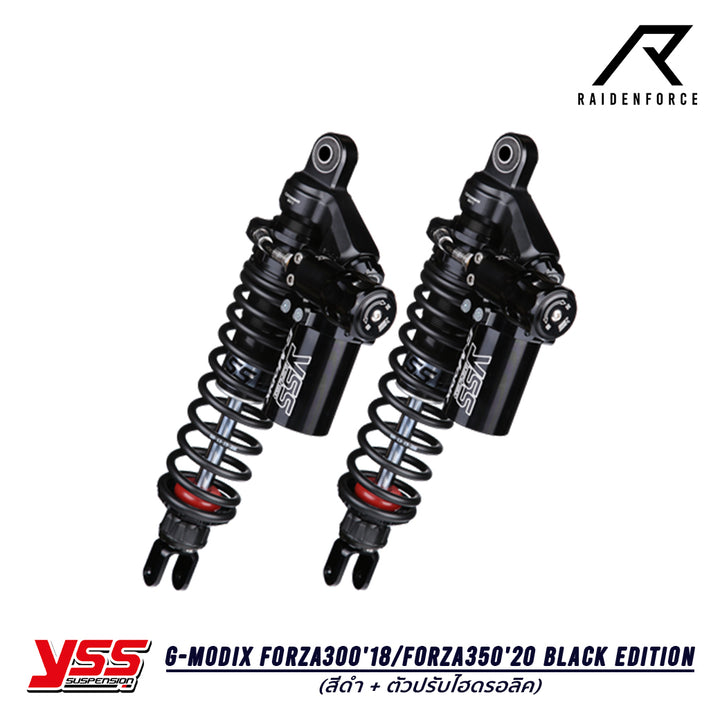 โช้ค YSS G-MODIX Forza300'18/FORZA 350 '20 Black Edition สีดำ + ตัวปรับไฮดรอลิค