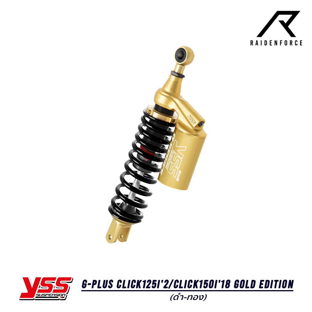 โช้ค YSS G-Plus Honda Click125i'2/Click150i'18 Gold Edition สี ดำ/ทอง
