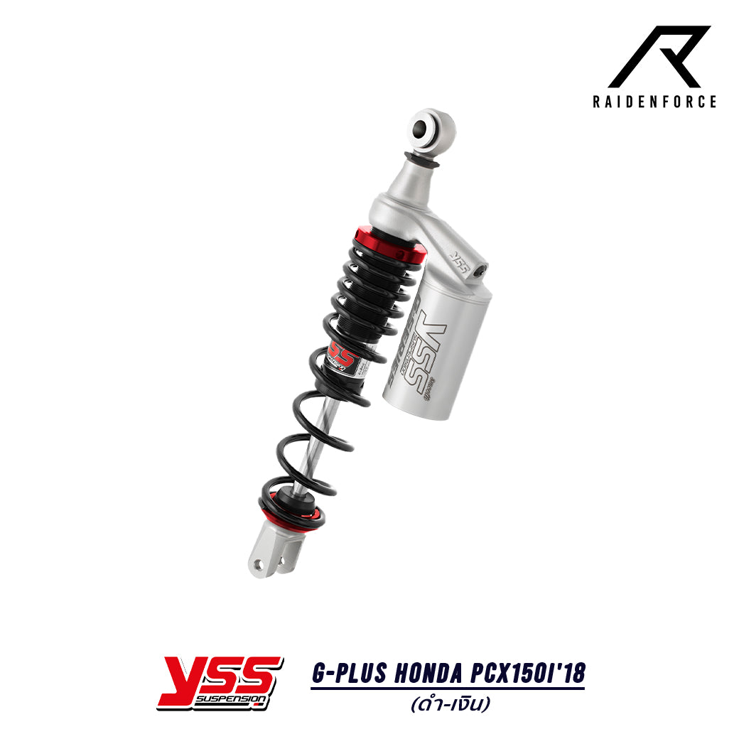 โช้ค YSS G-Plus Honda PCX150i'18  สี ดำ/เงิน