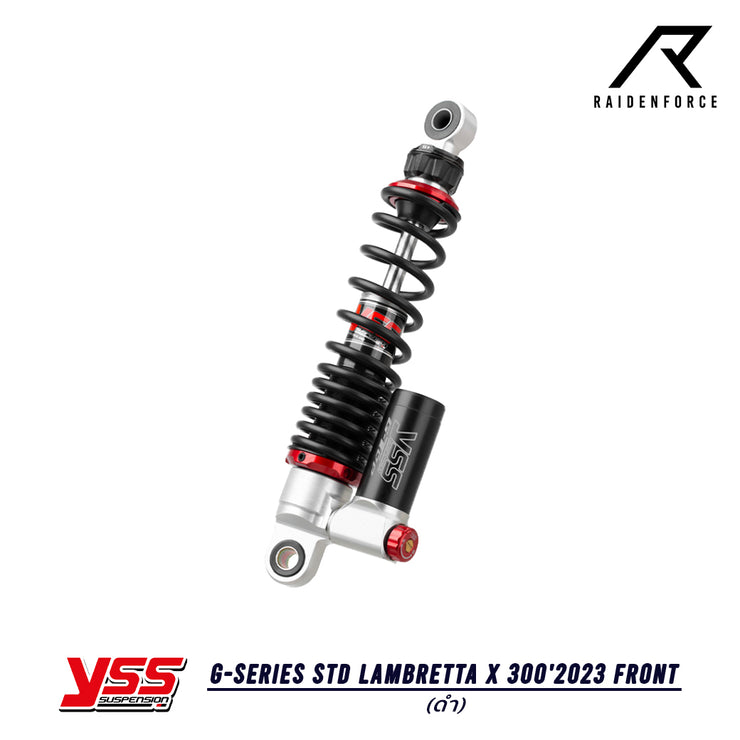 โช้ค YSS G-Series Lambretta X 300'2023 Front สี ดำ/ดำ