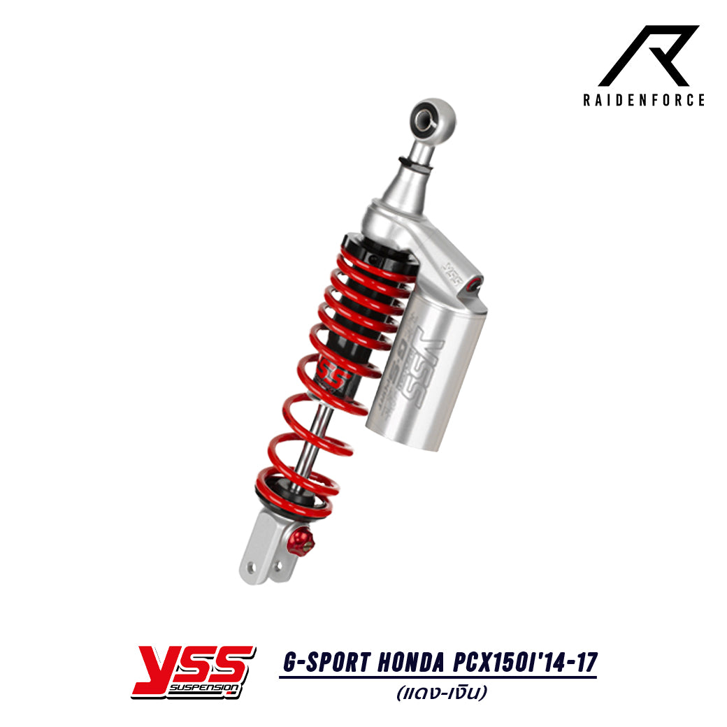 โช้ค YSS G-Sport Honda PCX150i'14-17  สี แดง/เงิน