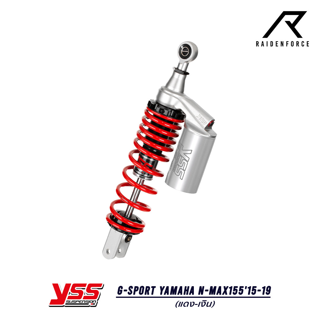 โช้ค YSS G-Sport Yamaha N-max155'15-19  สี แดง/เงิน