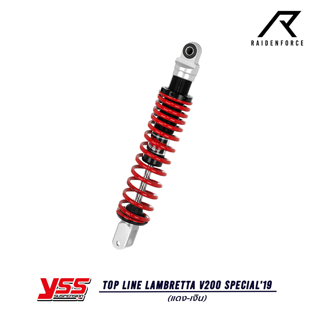 โช้ค YSS Top Line Lambretta V125 Specizal'19  สี แดง/เงิน