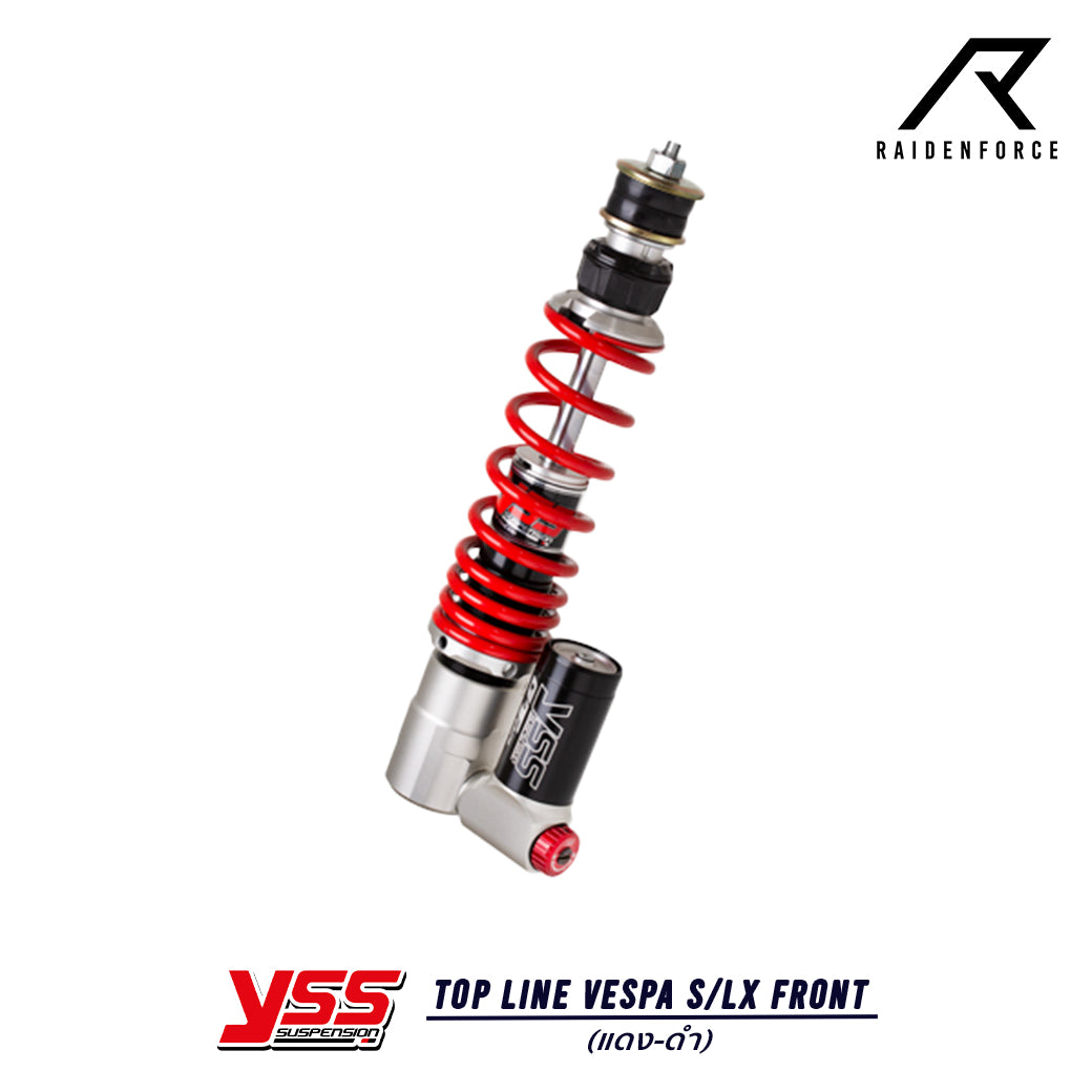 โช้ค YSS Top line Vespa S/LX Front สี แดง/ดำ