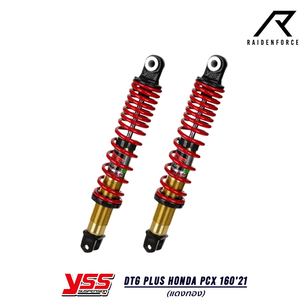 โช้ค YSS DTG PLUS HONDA PCX 160'21  สีแดง/ทอง TB220-365T-02-35P