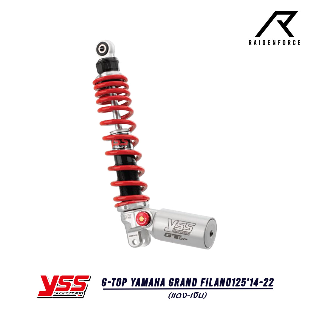โช้ค YSS G-Top Yamaha Grand Filano125'14-22  สี แดง/เงิน