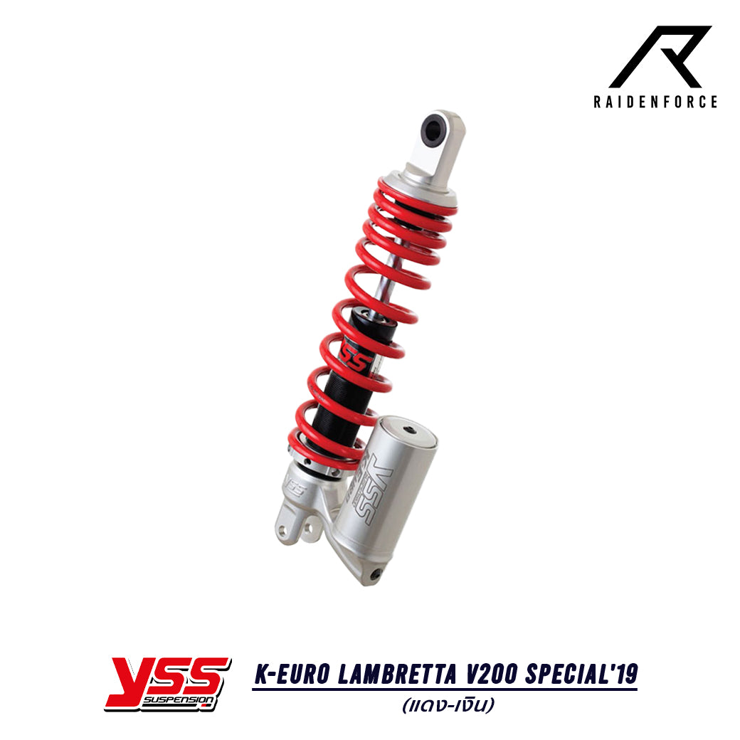 โช้ค YSS K-Euro Lambretta V200 Special'19  สี แดง/เงิน