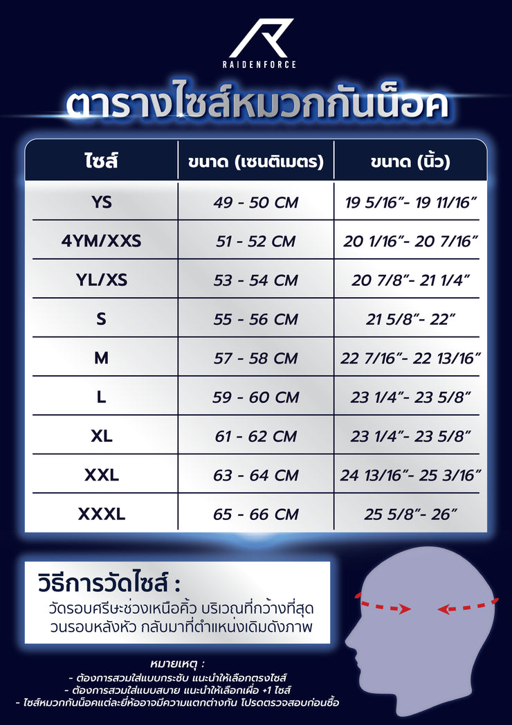 หมวกกันน็อค REAL Helmet STORM พื้น-ขาว