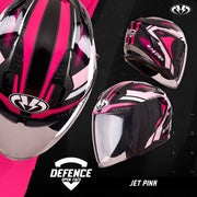 หมวกกันน็อค Raiden Defence Open face  Jet pink