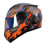หมวกกันน็อค REAL Helmet STORM Zyon เทาส้ม